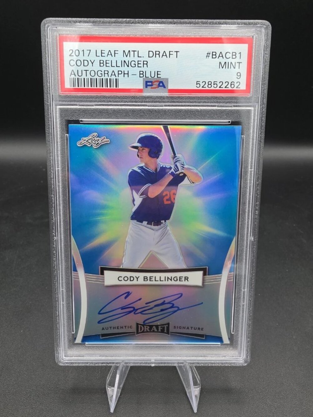Cody Bellinger PSA 9 2017 Leaf Metal Draft #BA -cb1 Rookie Blue RC Auto 25/25